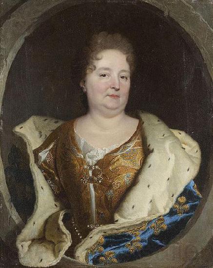 Hyacinthe Rigaud Portrait of Elisabeth Charlotte of the Palatinate Duchess of Orleans Norge oil painting art